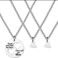 Collier Mere fille "Volé mon coeur"