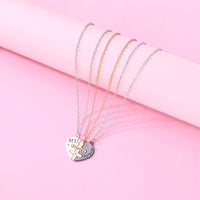 Collier Trio de Copines Coeur