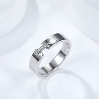 bague moissanite homme