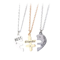 Collier Trio de Copines Coeur