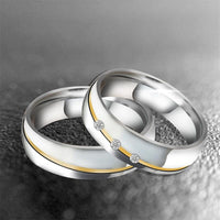 Alliance large argent homme