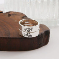 bague papillon amitié