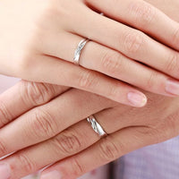 Bague Couple Argent & Zircon