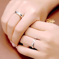 Bague Couple Argent & Zircon
