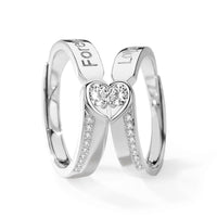 Bague coeur couple