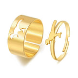 Bague dinosaure couple