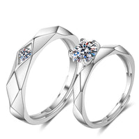 Bague couple distance Argent