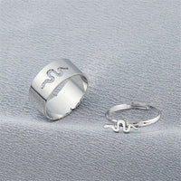 Bague serpent argent ajustable