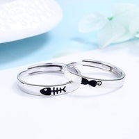 Bague d'Amitié Chat/Poisson (Pour 2)