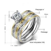 Bague Duo Couple en Or