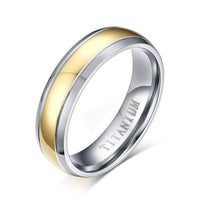 Bague mariage homme titane