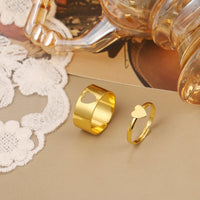 bague duo coeur