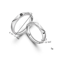 Bague Duo Soleil Lune