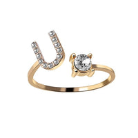 Bague lettre U