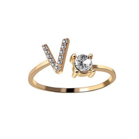 Bague Lettre V