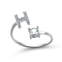 bague lettre h