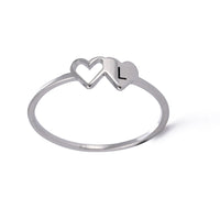Bague Lettre Coeur