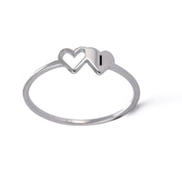 Bague Lettre Coeur