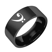 Bague note FA Noir