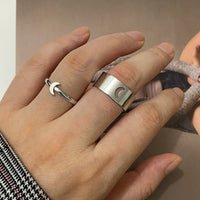 bague duo homme femme argent