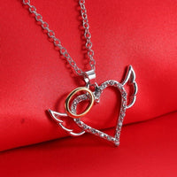 Pendentif ange coeur
