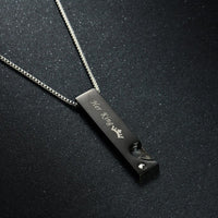 collier pendentif rectangulaire