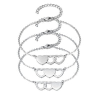 bracelet femme 3 coeurs