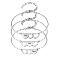 Bracelet 3 Coeurs à Graver