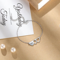 bracelet argent 3 coeurs