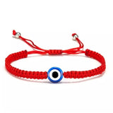 bracelet oeil cordon rouge