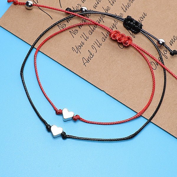 Bracelet D'amitié Anime Nezha — Rouge Et Bleu, Tressé, Ajustable, Pour Fans Et Collectionneurs