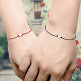 Bracelet Couple Rouge Noir
