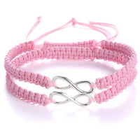 Bracelet infini rose