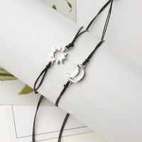 Bracelet Amitié Soleil Lune Etoile (pour 3)