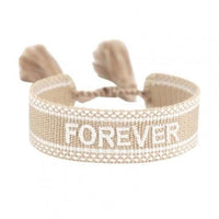 Bracelet Amitié Tissu & Lettre Brodée