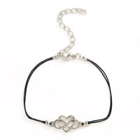 Bracelet cordon Coeur infini