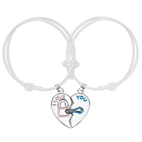 Bracelet Coeur en Deux Partie