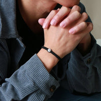 bracelet homme cordon noir