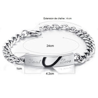 Bracelet Couple (Acier Inoxydable)