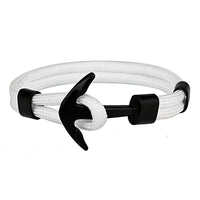 Bracelet ancre homme blanc
