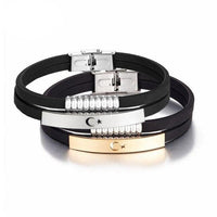 Bracelet duo couple cuir