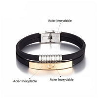 Bracelet Couple Silicone Noir