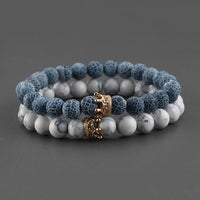 Bracelet Couple Distance (Pierre Naturelle)