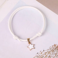 Bracelet cordon blanc