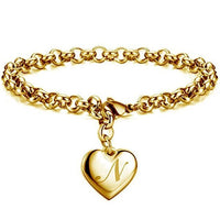 Bracelet Couple Initiale au choix