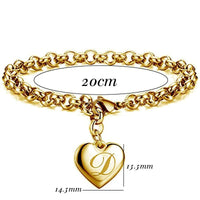 Bracelet Couple Initiale au choix