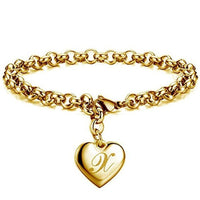 Bracelet Couple Initiale au choix