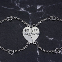 bracelet moitié de coeur argent