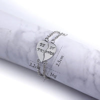 Bracelet d'Amitié Coeur