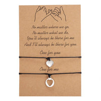 Bracelet d'Amitié Coeur Rond
